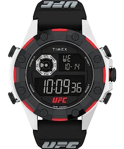 Produktbild: Timex Herren Digital Armbanuhr mit Kautschukband UFC Kick