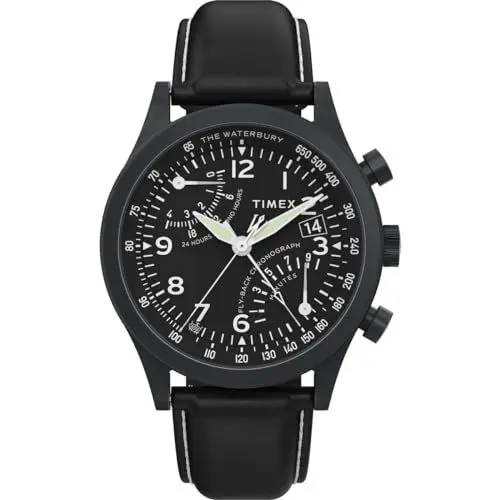 Produktbild: Timex Herren Chronograph Quarz Armbanuhr Waterbury Traditional Fly Back