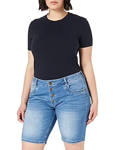 Produktbild: Timezone Damen Regular ShaccyTZ Jeans-Shorts, surf Blue wash, 24