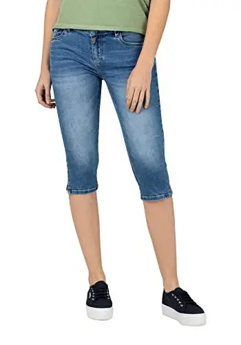 Produktbild: Timezone Damen Tight AleenaTZ 3/4 Shorts, Pen Blue wash, 30