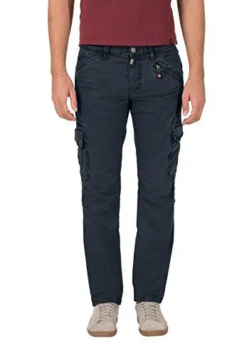 Produktbild: Timezone Herren Hose Regular Ben Cargo, Blau (Dark Night Blue 3115), W33/L34