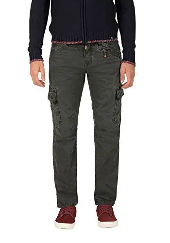 Produktbild: Timezone Herren Hose Regular Ben Cargo, Grün (Tank Green 4046), W32/L32