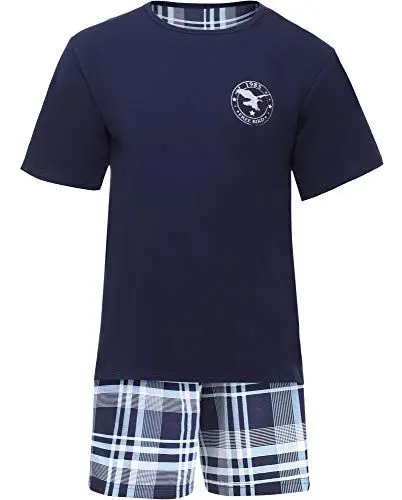 Produktbild: Timone Herren Schlafanzug TI30-108(Marineblau/Kariert9555408, XXL)
