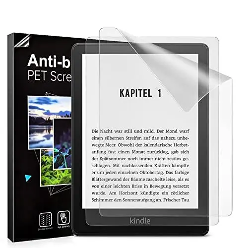 Produktbild: TiMOVO 2 Stück Displayschutzfolie für Kindle Paperwhite 11. Generation 2021 und Kindle Paperwhite Signature Edition, Anti-Kratz Blendfreie Schutzfolie PET Schutzfolie