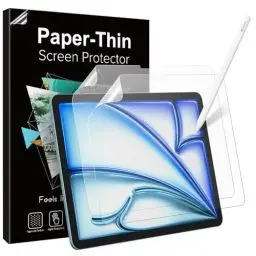 Produktbild: TiMOVO 2 Stück Papier Displayschutzfolie für iPad Air 11 Zoll (M3/M2-2025/2024), Blendfreie Schutzfolie PET für iPad Air 11, Schreiben und Zeichnen wie auf Papier