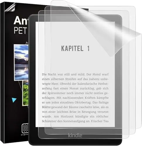 Produktbild: TiMOVO 3 Stück Displayschutzfolie für Kindle Paperwhite 11. Generation 2021 und Kindle Paperwhite Signature Edition, Anti-Kratz Blendfreie Schutzfolie PET Schutzfolie
