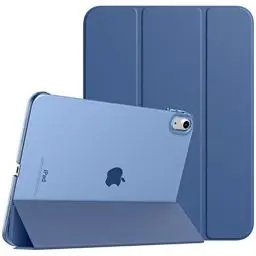Produktbild: TiMOVO Hülle für iPad (A16) 11 Generation 11 Zoll 2025/iPad 10 Generation 10,9 Zoll 2022, Unterstützt Auto Schlaf/Aufwach Schutzhülle, Transluzent Hart PC Rückhülle, Grau Blau