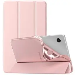 Produktbild: TiMOVO für Samsung Galaxy Tab A9 Hülle 8,7 Zoll 2023, Schlank Weich TPU-Schutzhülle mit Transluzent Mattiert Rückseite für das Neue Galaxy Tab A9 8,7 Zoll Tablet SM-X110/X115/X117, Rosagold