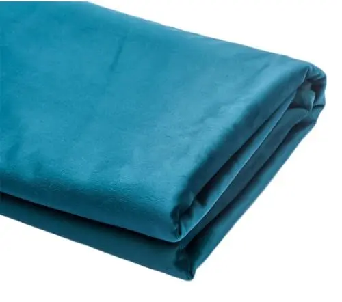 Produktbild: TinaKim Samtstoff für Polstermöbel, Sofa, Stuhlbezug, Material (Blau, Meterware, Breite 147cm)