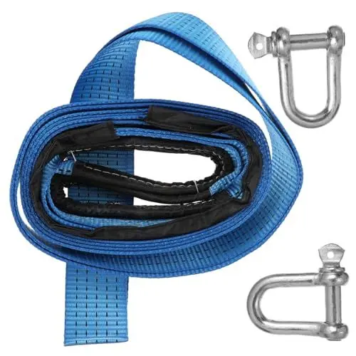 Produktbild: TINEASUR Notfallseil-Set Fürs Auto – 1 Set 3-teiliges Nylon-abschleppseil Mit Reflektierendem Gürtel Strapazierfähig Zum Abschleppen