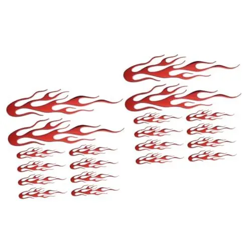 Produktbild: TINEASUR 20stücke Flame Sticker Für Auto Und Dekorative Aufkleber Aus Langlebige Selbstklebende Feueraufkleber Für Individuelle Fahrzeuggestaltung