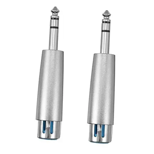 Produktbild: TINEASUR Audiosignalkonverter-Adapter 2 Stück 6 35 Mm Auf 3 Buchsen Für Die Gemeinsame Nutzung Von Musik-audiogeräten