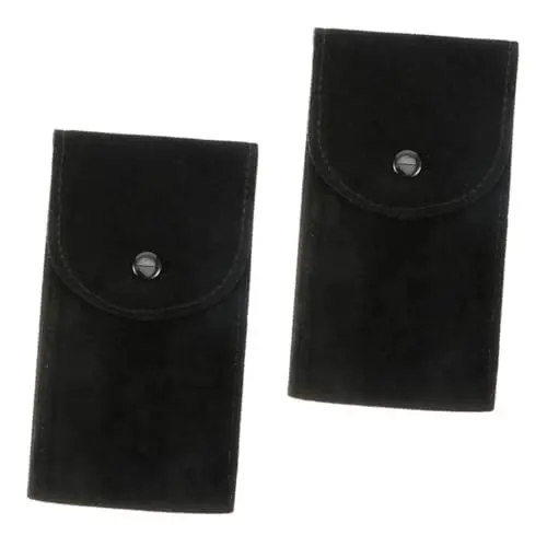 Produktbild: TINEASUR 2St Uhrentasche aus Perlvlies uhr set uhrenset Uhrentaschen aus Flanell Aufbewahrungstasche für Reiseuhren armbanduhr herren portmonee herren Armbänder Beutel Reise-Uhrentasche