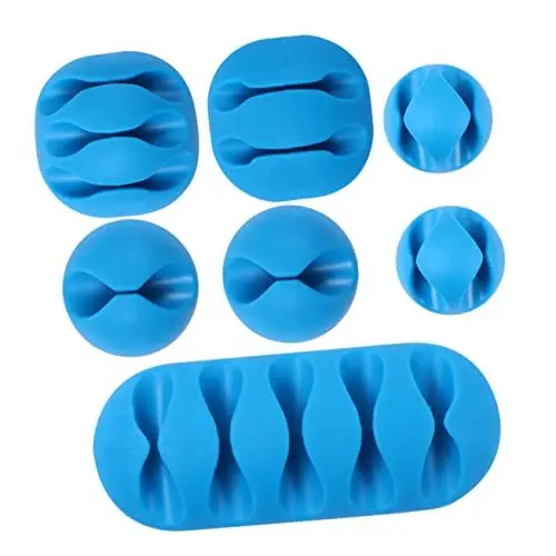 Produktbild: TINEASUR 2 Stk Kabelclip-Organizer Kabelhalter Computerkabel Desktop-Kabel-Organizer Kabel Halter drahtbinderücken cable holder kabelmanagement Kabelorganisator Drahtclip-Organizer