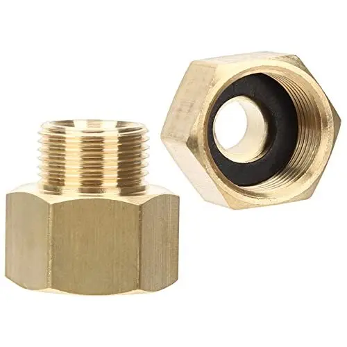 Produktbild: TINEASUR 2 Stück Adapter Passend Für /8 Rohrverlängerung Auf 9/16 Rohrverlängerung Ideal Für Primus Gaskartusche Und Jeebel Camp Ventilkartuschen Adapter