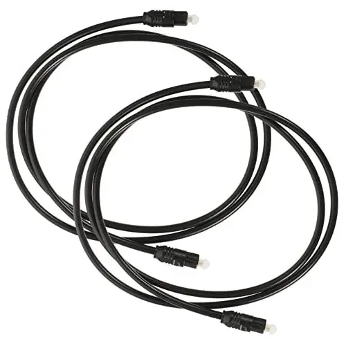 Produktbild: TINEASUR 2 Stücke Fiber Optic Audio Kabel Digitale Optische Kabel 1m Für Sound Bar Tv Heimkino Scratch-robust Kompatibel