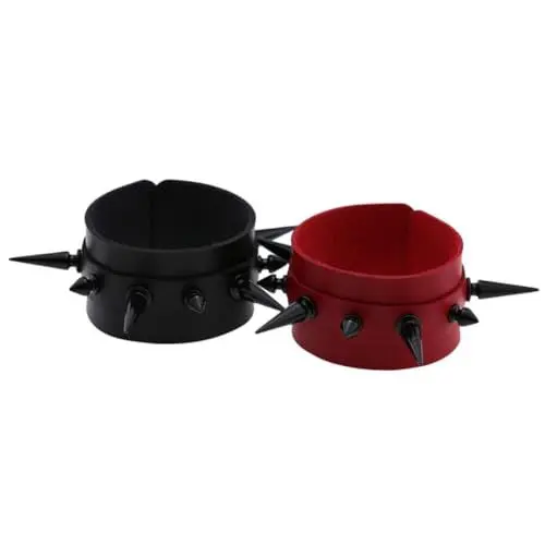 Produktbild: TINEASUR 2st Nietenarmband Armband Im Punk-stil Handgelenk-dekor Brazaletes Para Hombres Stachelarmband Gelee-armreifen Stachelarmbänder Für Männer Cooles Armband Kreatives Armband Pu-leder