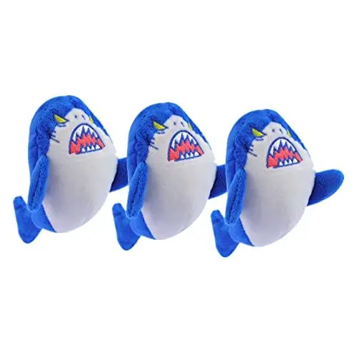 Produktbild: TINEASUR 3St Hai Schlüsselanhänger Mini-Plüsch-Schlüsselanhänger Kuscheltier süße schlüsselanhänger lustige schlüsselanhänger Cartoon-Plüsch-Schlüsselanhänger Rucksackanhänger PP Baumwolle