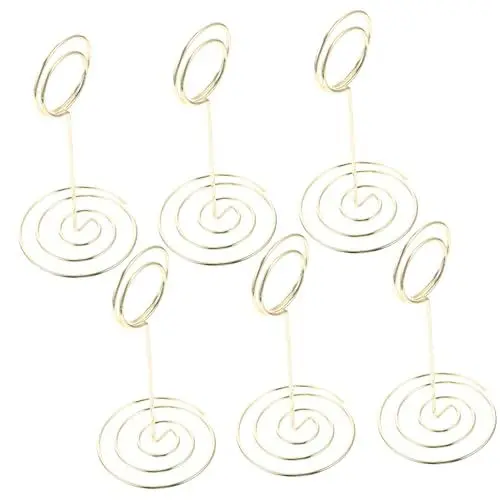 Produktbild: TINEASUR 6 Stück Tischkartenhalter Tischnummernhalter Für Taufe Und Feier Platzkartenhalter Sitzkartenhalter Tischbildständer Ideal Für Hochzeiten Und Events