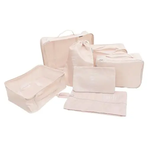 Produktbild: TINEASUR Reisezubehör-Tasche 7-teiliges Packwürfel-Set Für Koffer Gepäck-Organizer Verhindert Falten Robustes Material