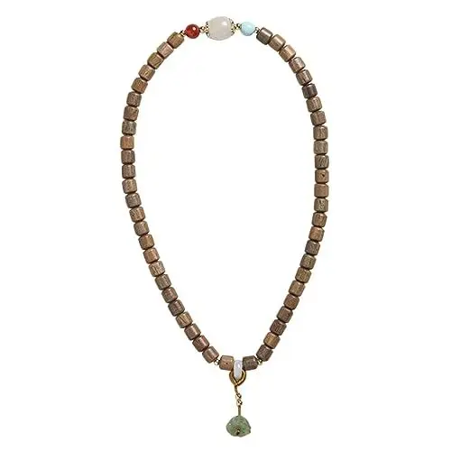 Produktbild: TINEASUR Armband khimar hijab graceling geschebke Gebetskette rosenkranz bracelet Buddha-Mädchen-Armbänder Kreis Schlüsselanhänger Perlenarmbänder für Frauen Buddha-Perlen Grünes Sandelholz