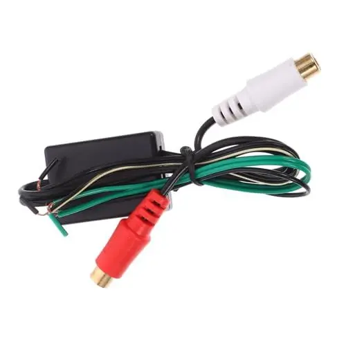 Produktbild: TINEASUR Audio-adapterkabel Autoradio Lautsprecher Cinch-konverter Cinch-kabel Auto Versorgung Rca-kabel Cinch-adapter Black Abs