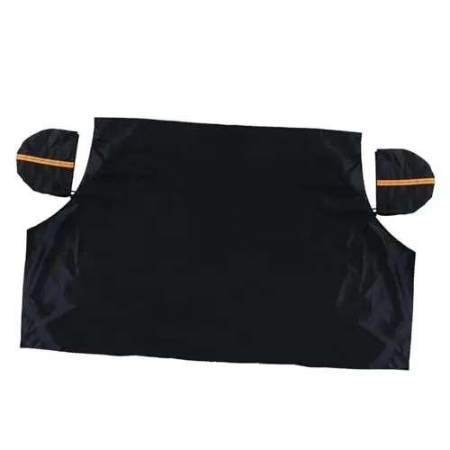 Produktbild: TINEASUR Auto Schneeschild Sonnenschutzrollos für Fenster Anti-Schnee-Windschutzscheibenabdeckung wintercover Auto winterabdeckung Eisdecke vordere Fensterabdeckung Seidenpolyester Black