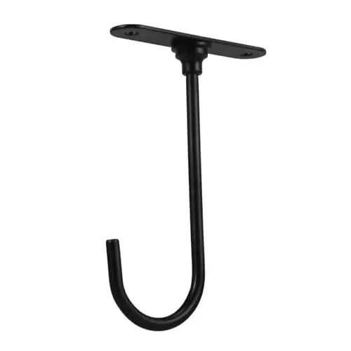 Produktbild: TINEASUR Bananen-aufbewahrungsständer Metallaufhänger Haken Für Unter Dem Schrank Drehbar Frisch Robust Bananenhalter