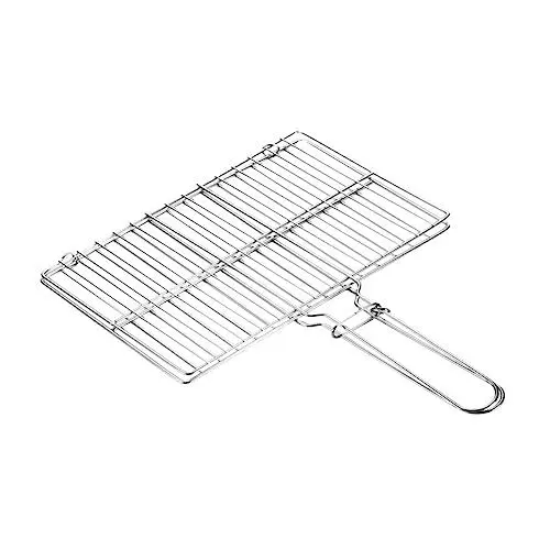 Produktbild: TINEASUR Edelstahl Grillkorb Im Clip Stil Gemüse Und Fleisch Grillrost Grillgeflecht Grillzubehörset Für Plancha Und Ceran Grillplatten
