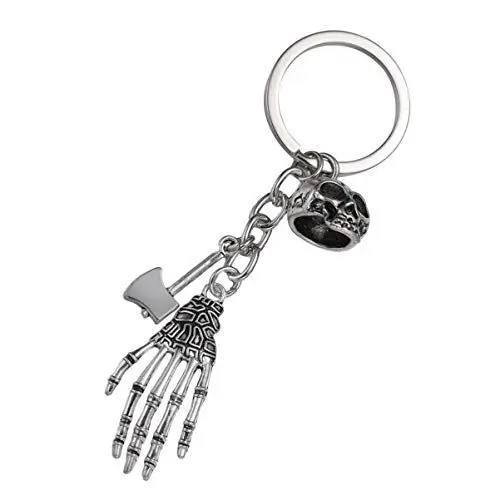Produktbild: TINEASUR Halloween Schlüsselanhänger Aus Hand Anhänger Skelett Design Schlüsselringe Dekorativer Schlüsselanhänger Für Auto Tasche Handy Ideal Für