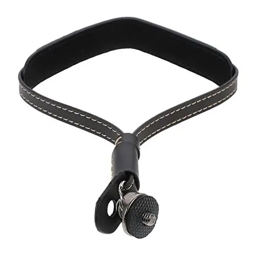 Produktbild: TINEASUR Handheld-Gimbal-Armband pädiprotect schutzzelt trekkingstöcke Kletter Kamera-Gimbal Kamera Gimbal Handschlaufe Kamera Gimbal Schraubschlaufe Handkamera Gimbal Sling PU-Leder Black