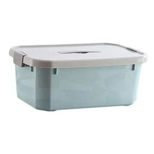 Produktbild: TINEASUR Kasten Für Kleidung Kinderbehälter Hellblau Organizer Zur Aufbewahrung Von Kleidung Kinder Küche Vorratsraum Babyzubehör Klarer Behälter Blue