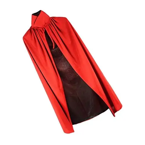 Produktbild: TINEASUR Vampir Umhang Für Halloween Polyester Umhang Halloween Dekoration Praktische Umhang Requisite Cosplay Umhang Für Halloween Vampir Umhang Für Halloween Schwarzer Umhang