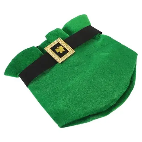 Produktbild: TINEASUR grüner Hut festival cap Festlicher Hut Kostümzubehör Hut Einzigartiger Hut Irische Kultur Hut Patricks Day Partybevorzugung Hut Dekoration Partyhut St. Patricks Day Stütze Stoff