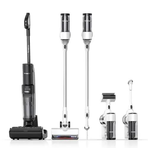 Produktbild: Tineco Floor ONE Switch S7 Nass Trockensauger, Saugwischer 40min, Staubsauger 50min, 70℃ Flashdry, Beidseitige Kantenreinigung, ZeroTangle Bürste, Dreifache Batterielebensdauer, für das Ganze Haus