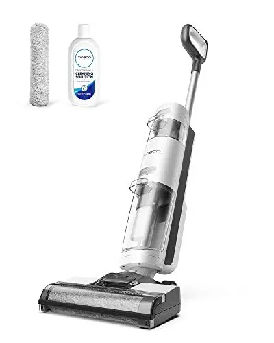 Produktbild: Tineco iFloor 3 Breeze Plus Nass-Trockensauger Kabelloser Bodenreiniger Wischsauger mit Zwei Extrabürste Leicht Tragbar Leise Saugwischer für Hartböden Tierhaare, Selbstreinigung, Schnelles Trocken