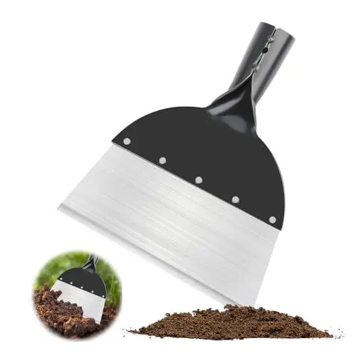 Produktbild: TINGTING Multifunktionale Gartenschaufel, Unkraut Entferner Gerät Outdoor Garten Reinigungsschaufel 21cm Pflanzschaufel Stahl Flach Unkrautwerkzeug Schaufel für Jäten Moos Schneeschaufeln Unkraut