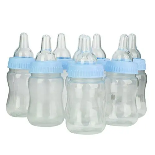 Produktbild: Tinksky Feeder Stil Mini Baby Dusche Box Candy Flasche Geschenk-Box (blau) für Hochzeitsparty begünstigt 12pcs
