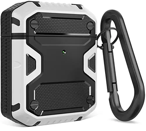 Produktbild: TINSOI Kompatibel mit AirPods 2 1 Hülle, Ganzkörper-robuste Hartschale Schutzhülle mit Schlüsselanhänger, entworfen für AirPods 1. & 2 (10 Cases + 10 Keychains)