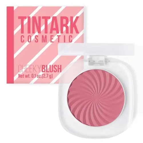 Produktbild: TINTARK Cheeky Blush Make up Palette, Talc Free Rouge Puder, Matte Rouge Makeup, natürlich gesund, Vegan Rouge Puder Blushes Cruelty Free (05 PEARLESCENT PINK)