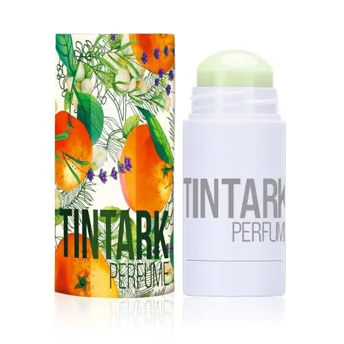 Produktbild: TINTARK Solid parfum damen, mini parfüm frauen für unterwegs, inspiriert vom Parfüm YSL LIBRE, lang anhaltender, natürliche und sichere Inhaltsstoffe, geschenke(08 Mandarine Flora)