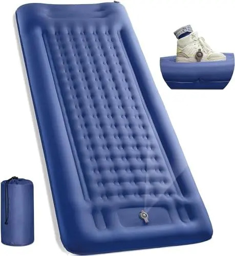 Produktbild: Tinua Isomatte Selbstaufblasend, Luftmatratze Camping Matratze, Isomatten Outdoor Wasserdicht mit Fußpumpe, Kleines Packmass Campingmatratze Kompakte und Leichte Für Zelt Trekking Strand