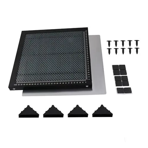 Produktbild: TIOMIOSEA Laser Wabentisch,Laser Waben Arbeitstisch Honeycomb Wabenplatten 300 x 300 x 22 mm,Laser Honeycomb Waben Bett,Wabentisch mit Aluminiumplatte,für Laserschneider und Laser Gravierer