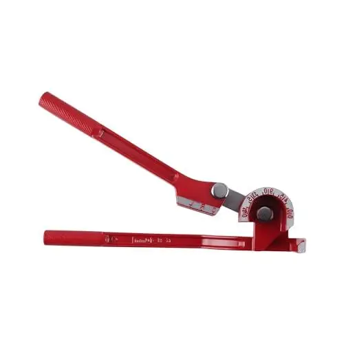 Produktbild: TIOMIOSEA Rohrbiegegerät 3-in-1 Bremsleitung Biegewerkzeug 6-8-10 mm Rohrbieger 0-180 Grad manueller biegezange für Aluminium Messing Kupferrohr Dünnes Hohlrohr - Rot
