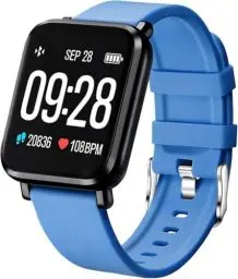 Produktbild: Tipmant Smartwatch Herren, Fitnessuhr Herren mit Pulsmesser, Schrittzähler, Schlafmonitor, Stoppuhr, Fitness Uhr Herren Wasserdicht IP68 Pulsuhren Sportuhr Fitness Tracker für Android IOS (Blau)