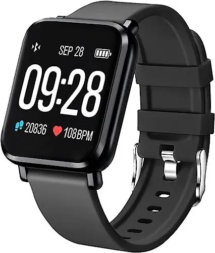 Produktbild: Tipmant Smartwatch Herren, Fitnessuhr Herren mit Pulsmesser, Schrittzähler, Schlafmonitor, Stoppuhr, Fitness Uhr Herren Wasserdicht IP68 Pulsuhren Sportuhr Fitness Tracker für Android IOS
