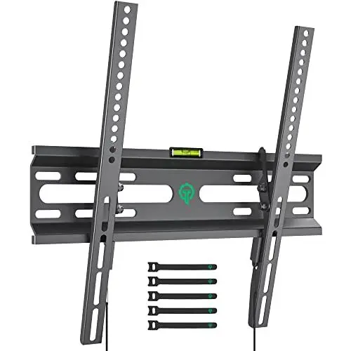 Produktbild: TIPTOP Gear TV Wandhalterung für 32-55 Zoll Fernseher, Neigbar, Robuste, Starke Flachbild TV Halterung, 45 kg Tragkraft, max. VESA 400 x 400 mm Mit Kabelbändern