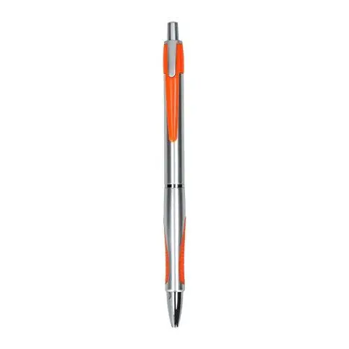 Produktbild: TIPTOP OFFICE PM Druckkugelschreiber ''Bingo'' - 0.7mm, Silber/Orange, 50 Stk