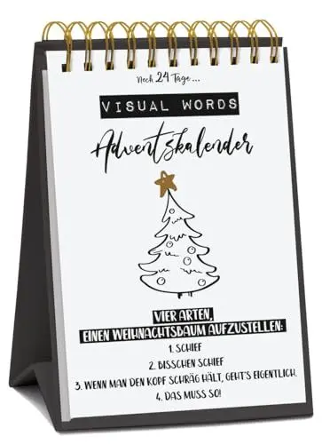 Produktbild: Tisch-Adventskalender »Visual Words«