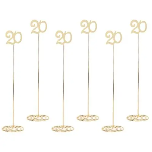 Produktbild: Doact Tischkartenhalter, Rutschfeste Tischkartenhalter, 6 Stück, für Hochzeit, Party (Eisen 2)